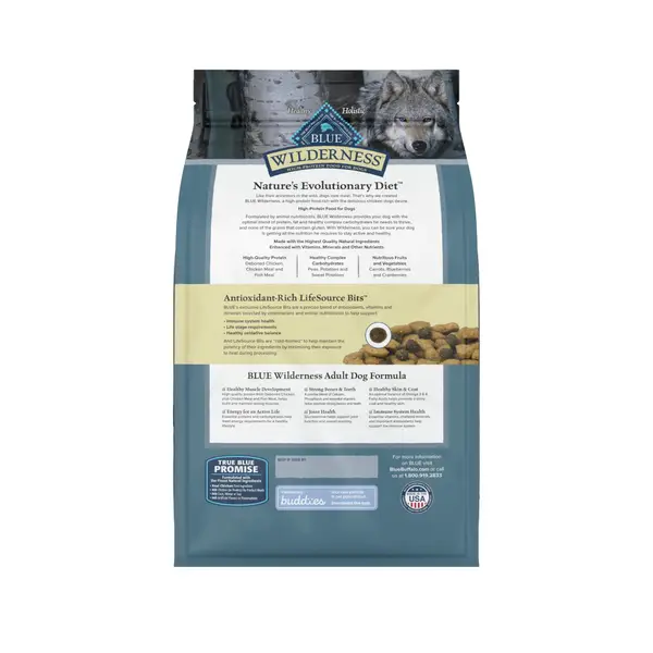 Blue Buffalo Wilderness 4.5 lb High Protein Natural Chicken Adult Dry Dog Food