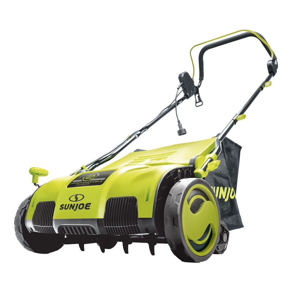 Electric Lawn Dethatcher + Scarifier W/ Collection Bag