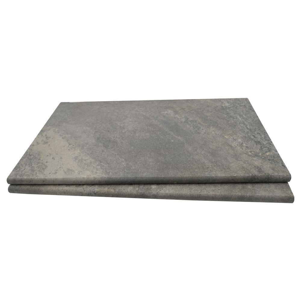 MSI Quarzo Gray 0.79 in. x 13 in. x 24 in. Porcelain Pool Coping (26 Pieces56.33 sq. ft.Pallet) LCOPNQUAGRA1324