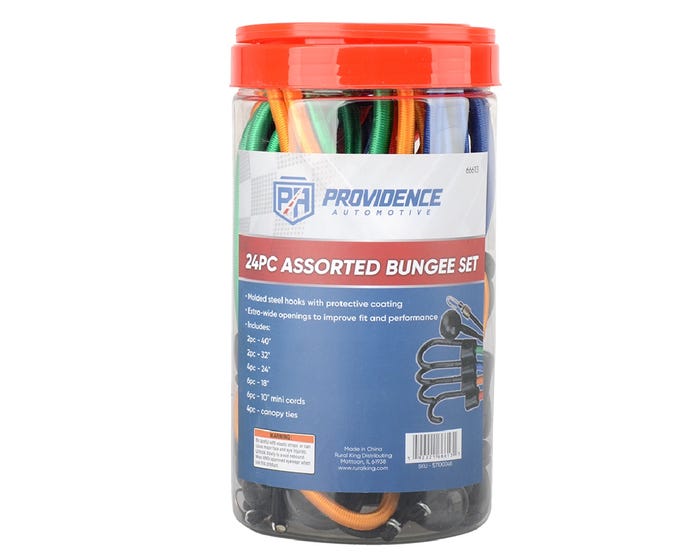 Providence Assorted Bungee Set， 24 Pack - 66613