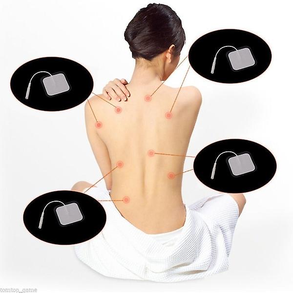 New 10pcs 4x4cm Replacement Self-adhesive Digital Therapy Massage Electrode Pads