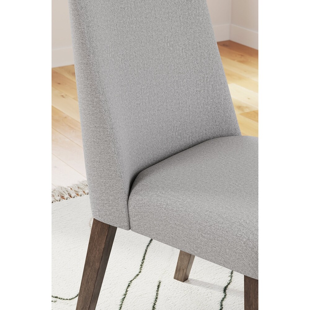 Signature Design by Ashley Lyncott Gray/Brown Dining Upholstered Side Chair (Set of 2)   18\