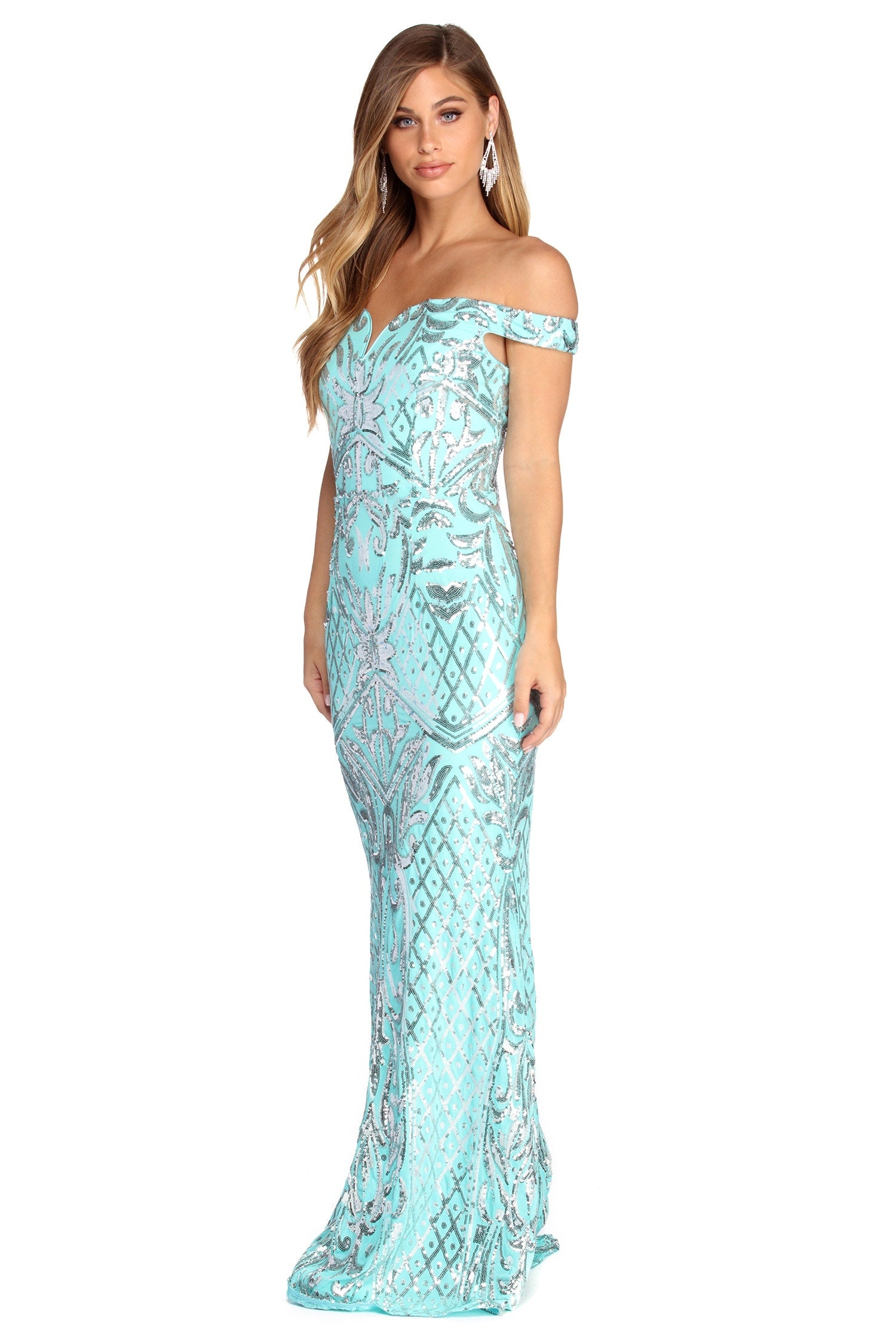 Cara Formal Sweetheart Sequin Dress