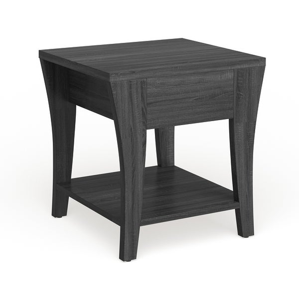 Furniture of America Werc Contemporary Grey 22-inch 1-shelf Side Table