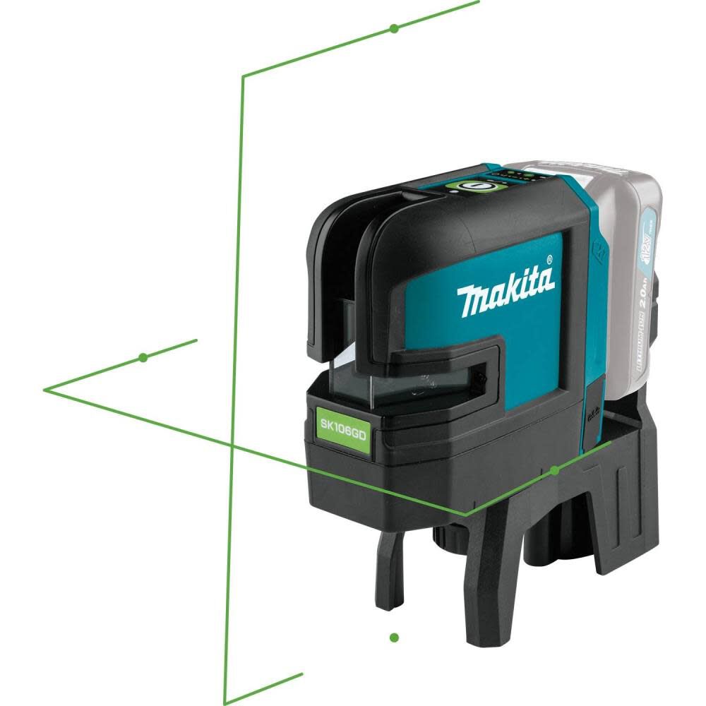 Makita 12V Max CXT Self-Leveling Cross-Line/4-Point Green Beam Laser Bare Tool SK106GDZ from Makita