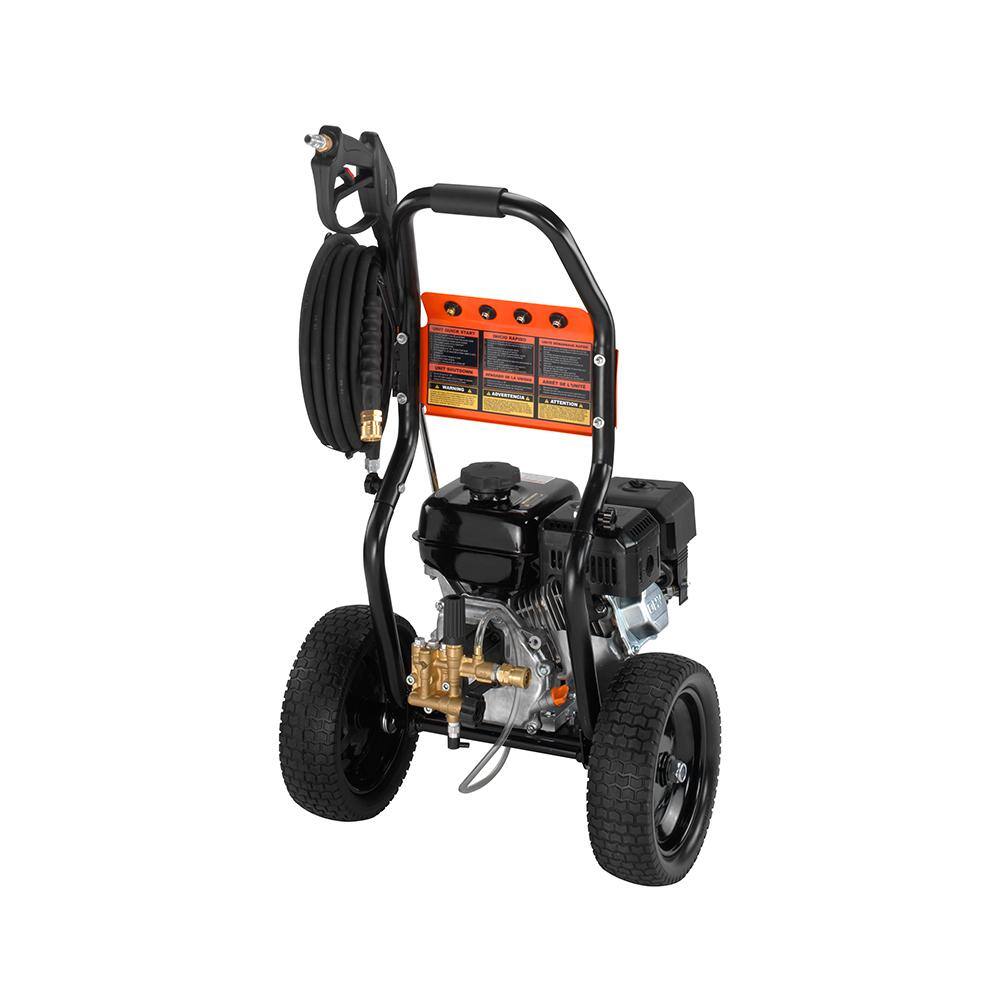 ECHO 3100 PSI 2.5 GPM Gas Cold Water Pressure Washer with 212 cc 4-Stroke Engine and 25 Foot Hose with 4 Included Nozzle Tips PW-3100