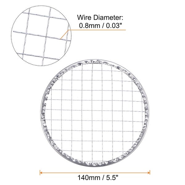 10pcs Round BBQ Grill Net 5.5