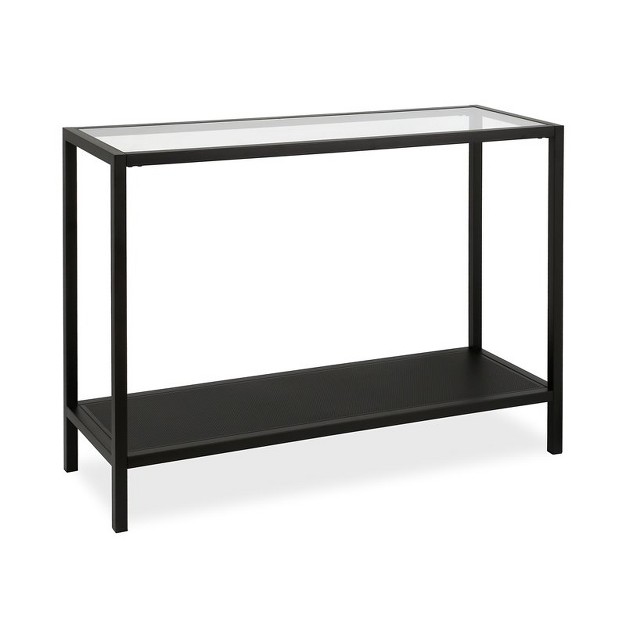 30 x27 Metal Console Table In Black Henn amp hart