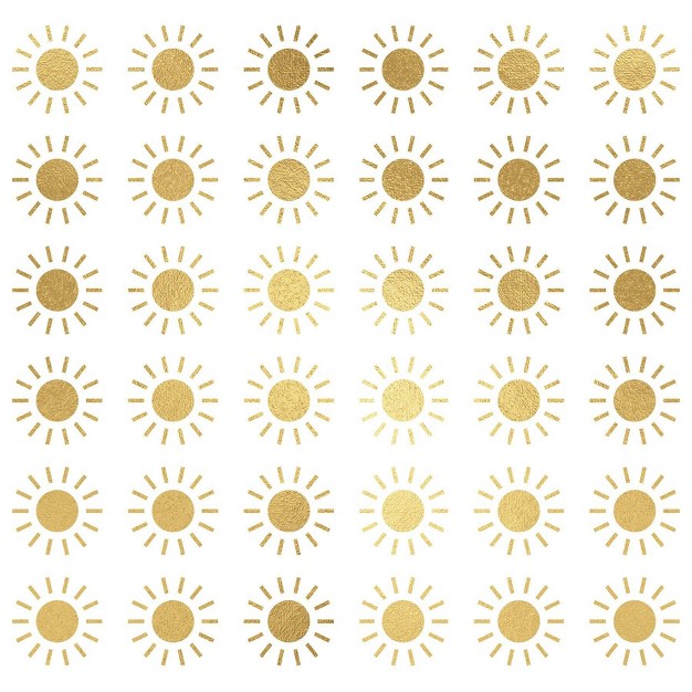 Sun Peel And Stick Wall Decal Gold Roommates