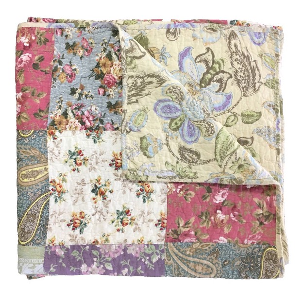 Blooming Prairie Throw Blanket Greenland Home Fashions