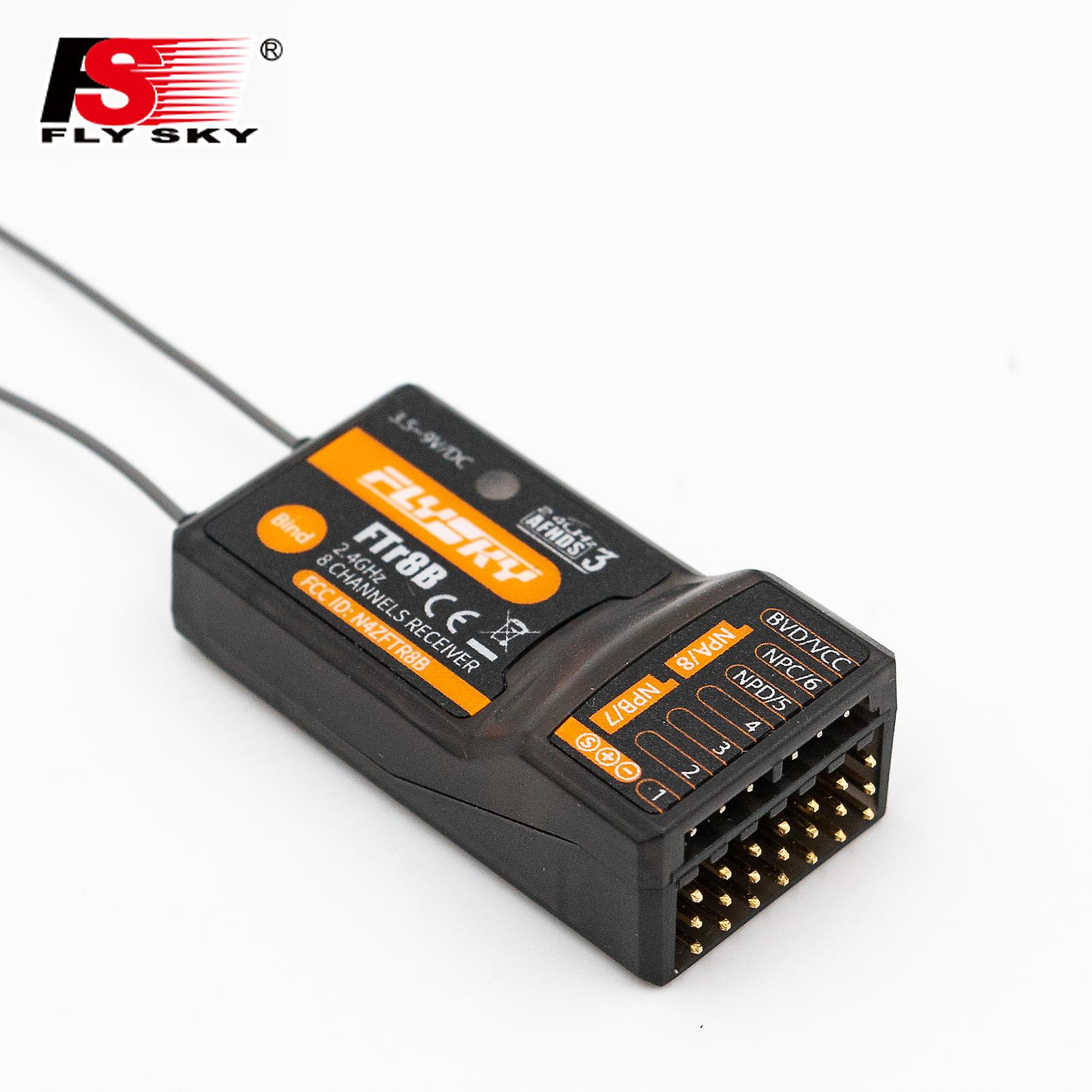 Flysky Ftr8b 2.4ghz 8ch Receiver For Rc Airplane Helicopter Fixed Wing Glider Engineering Vehicle Drone Dual Antenna Pwm/ppm/i.bus/s.bus Output Compat