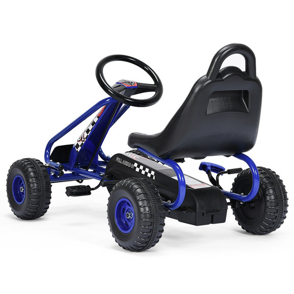 Costway 83096425 4 Wheel Pedal Powered Ride On wit...