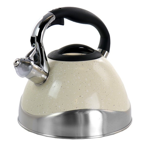 3.1 Quart Stovetop Whistling Kettle in Cream