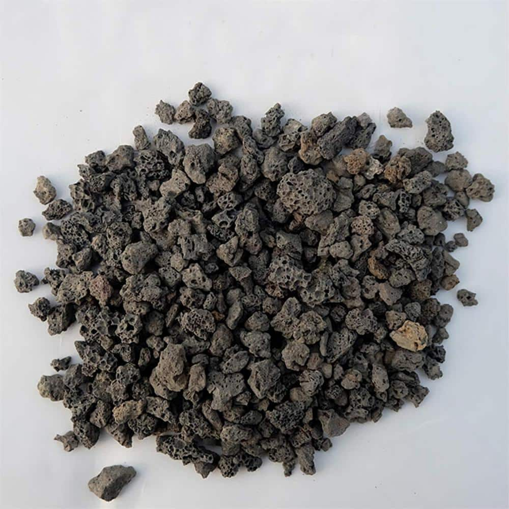 Dyiom 0.1 cu. ft. Black 2.2 lbs. 0.3 in.-0.4 in. Size Extra Small Lava Rock B07VMZV2HB