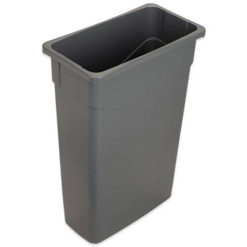 Carlisle 34202323 Trimline 23-Gallon Slim Rectangular Trash Can， Gray