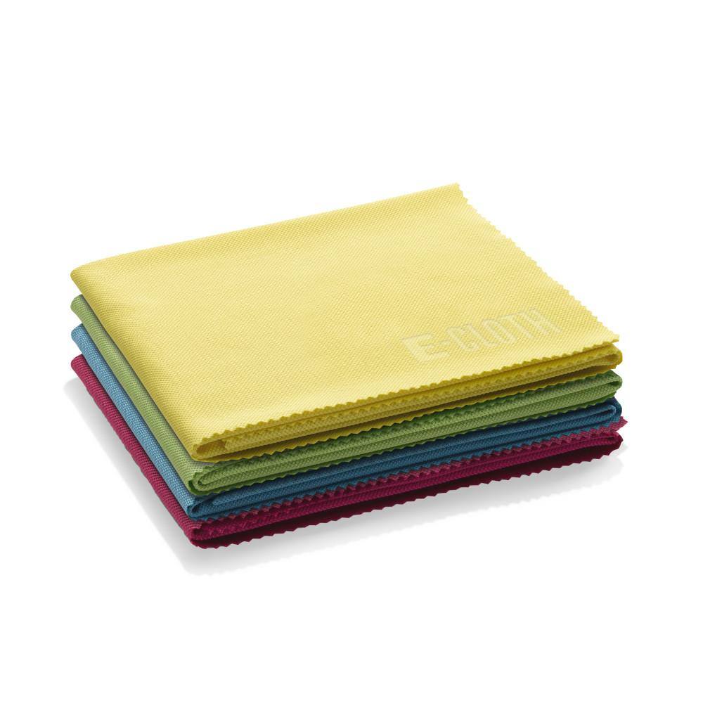 E-Cloth Microfiber Glass  Polishing Cloths - Assorted Colors - 4 Pack 10904M