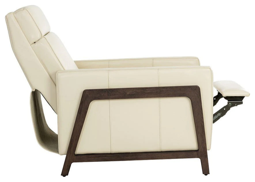 Alana Recliner  Astoria Cream Leather   Contemporary   Recliner Chairs   by Virgil Stanis Design  Houzz