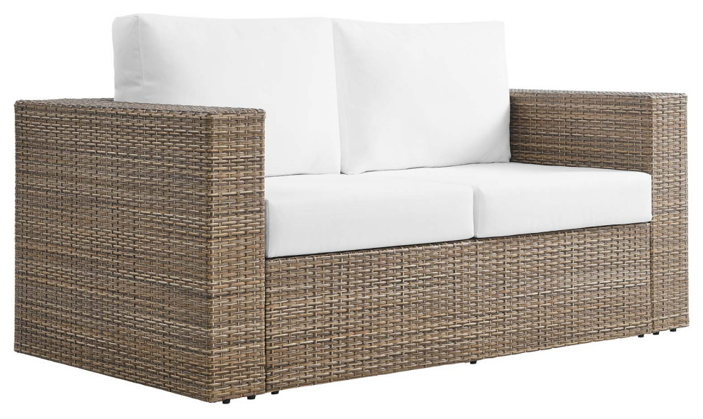 MODWAY Convene Outdoor Patio Outdoor Patio Loveseat   Tropical   Outdoor Loveseats   by First of a Kind USA Inc  Houzz