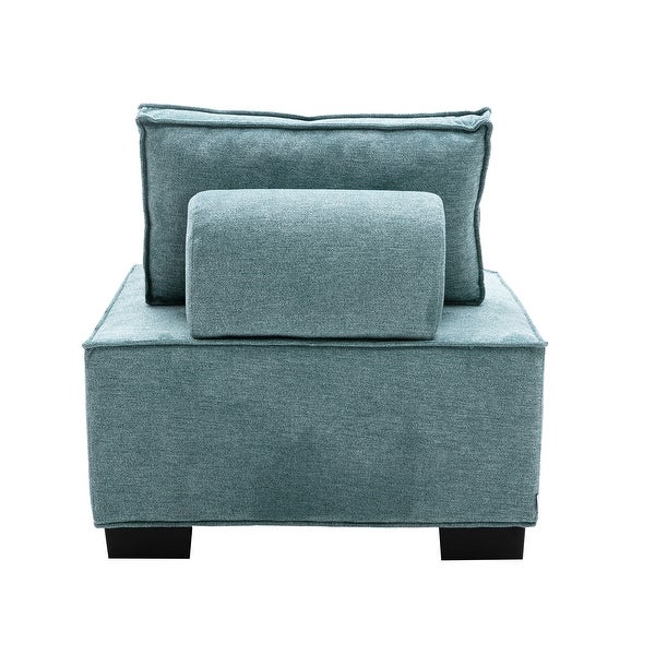 Poly fabric Square Living Room Ottoman Lazy Chair