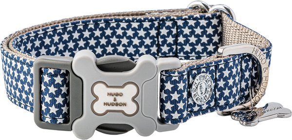 HUGO and HUDSON Nylon Bone Buckle Dog Collar