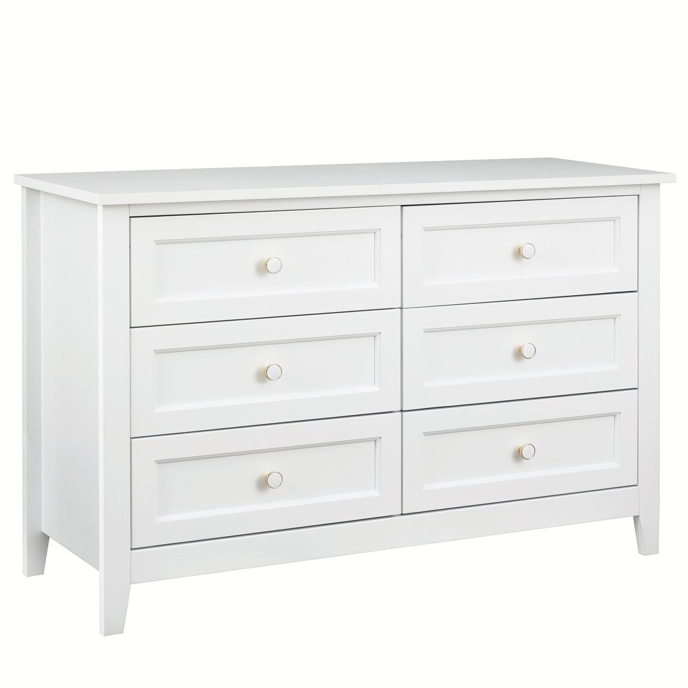 6 Drawers Dresser Cabinet  Versatile Storage Solution for Any Room