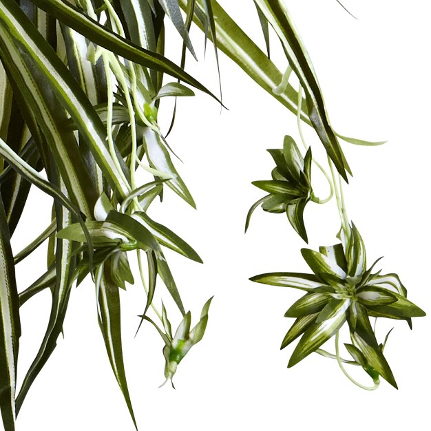 Spider Plant Hanging Basket - Nearly Natural