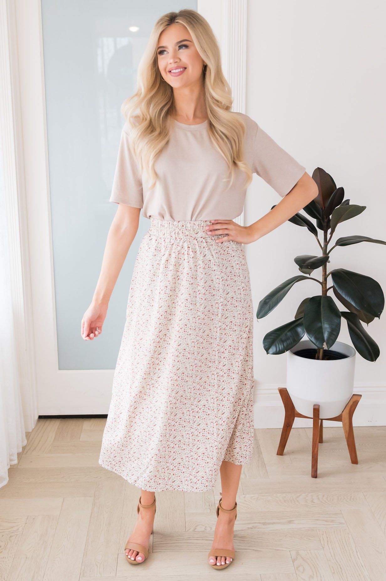 Always Cherished Floral Modest Skirt