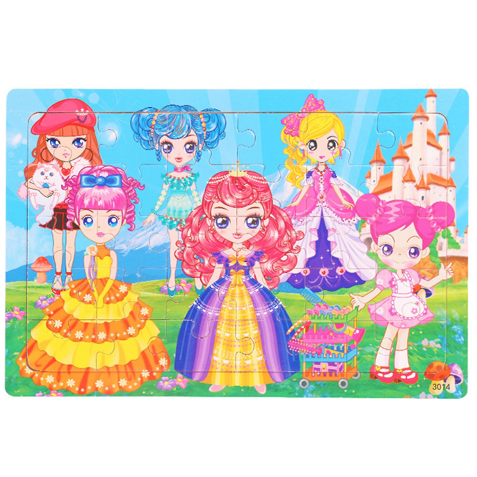 (a5 Princess Eight) Children's Early Education Toys Baby Fun Puzzle