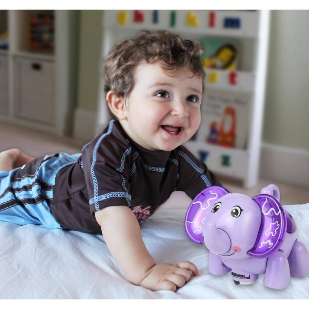 LINSAY Baby Kids Smart Toy LED Light - Purple Elephant A1LP