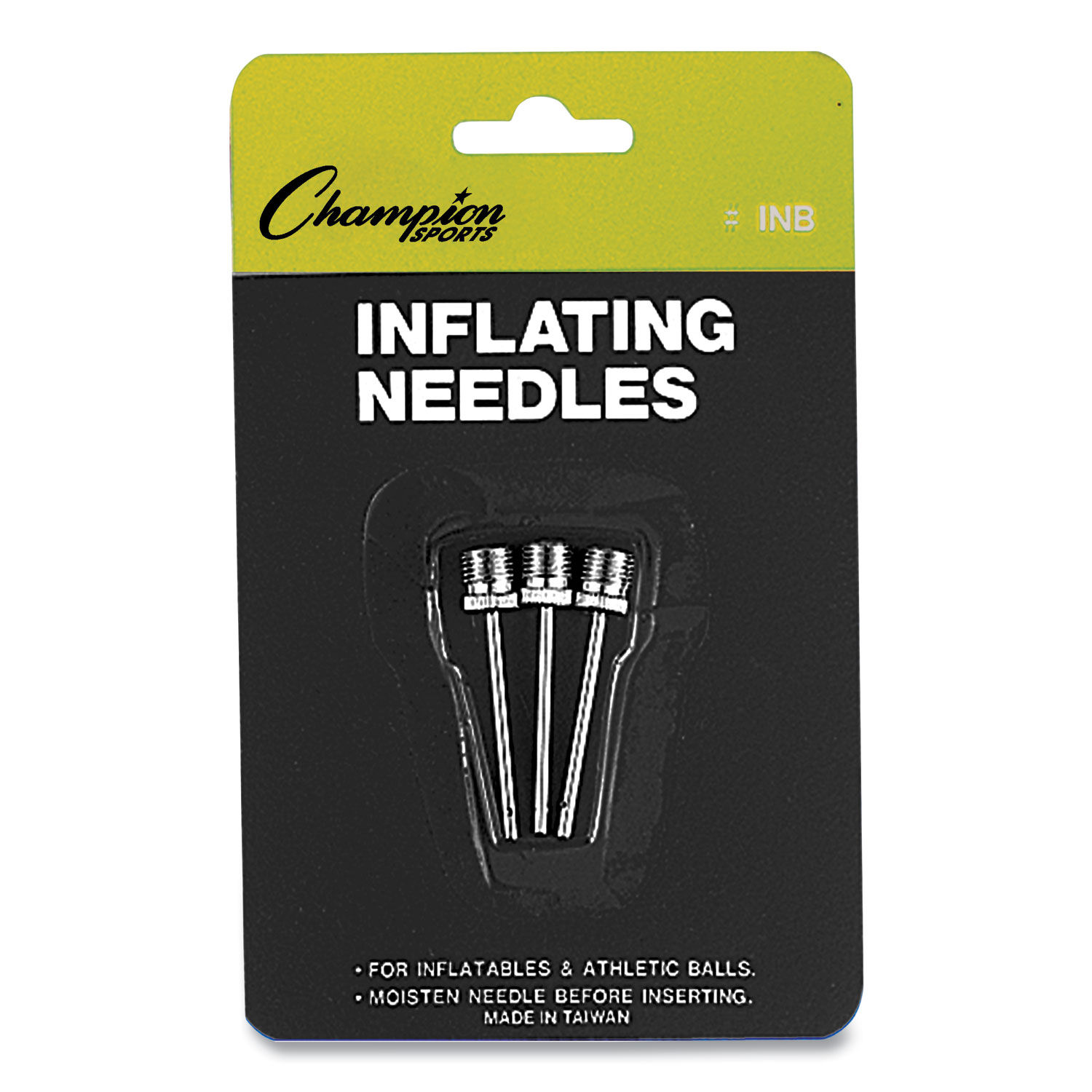 Nickel-Plated Inflating Needles for Electric Inflating Pump by Champion Sports CSIINB