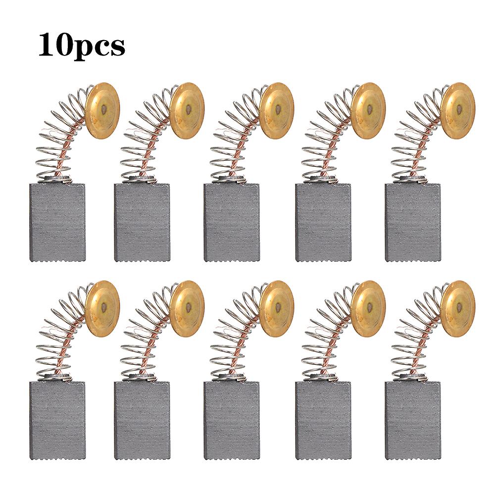 10 Pcs Mini Black Carbon Motor Brushes Replacement Spare Parts With 25mm Spring And Copper Core For Generic Electric Drill Mill Machine Motors Rotary