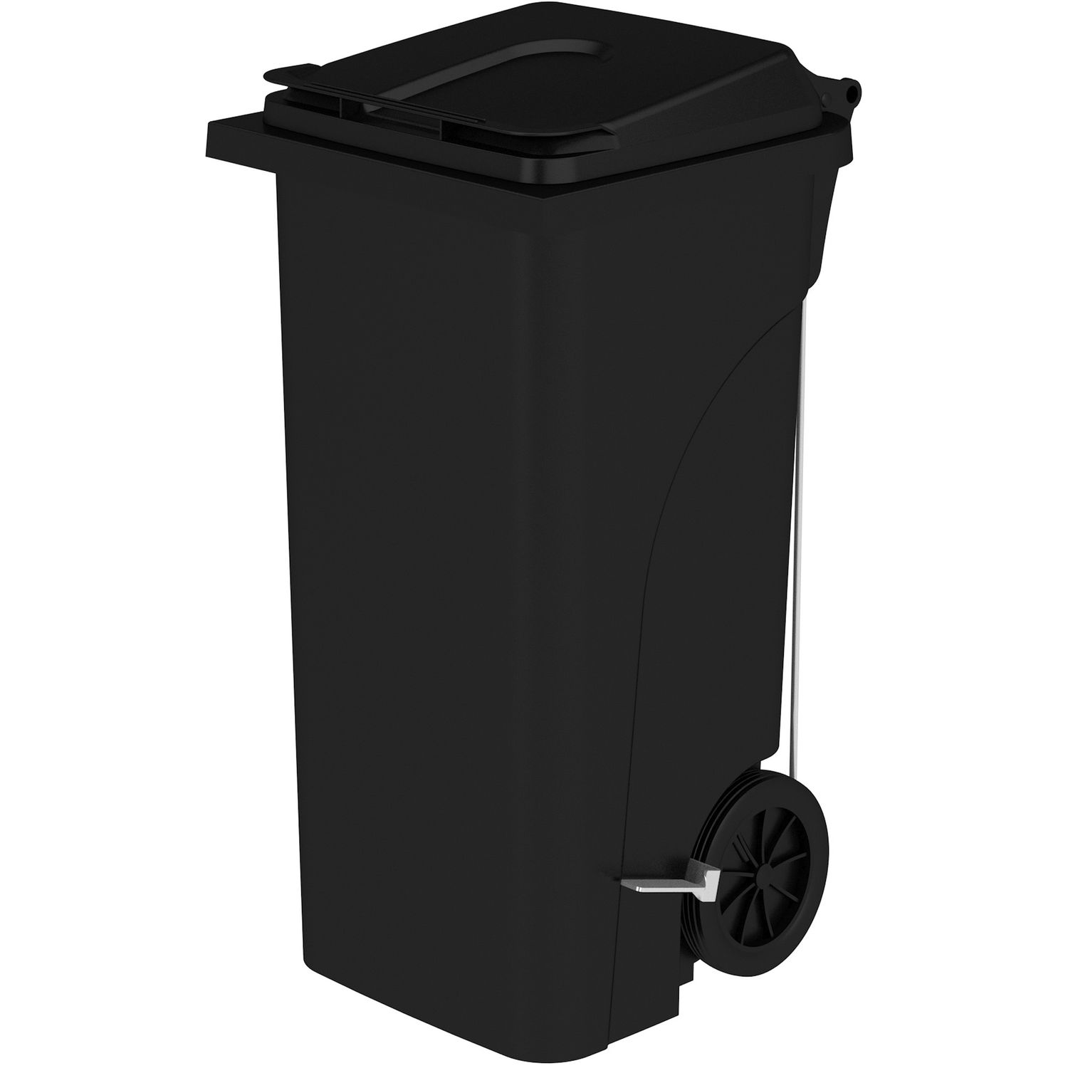 32 Gallon Plastic Step-On Receptacle by Safco Products SAF9926BL