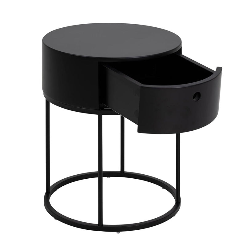 POLON Bedside Table 40cm - Black