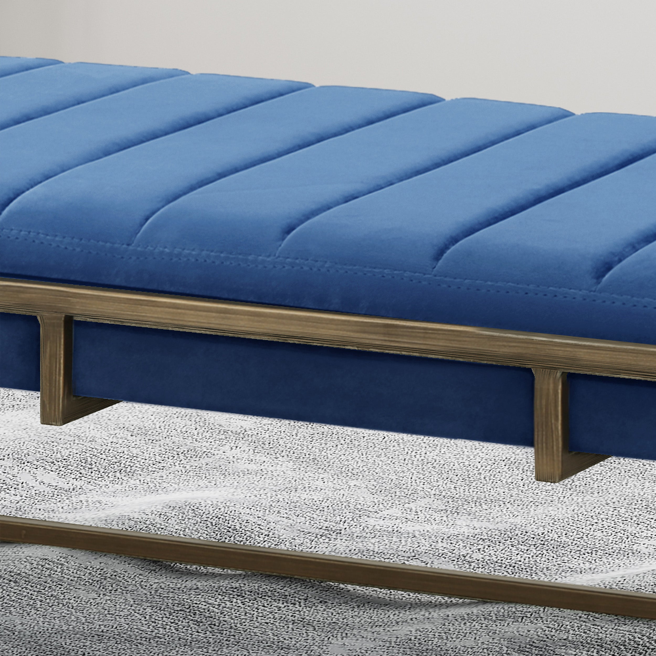 Vassy Modern Velvet Ottoman Bench