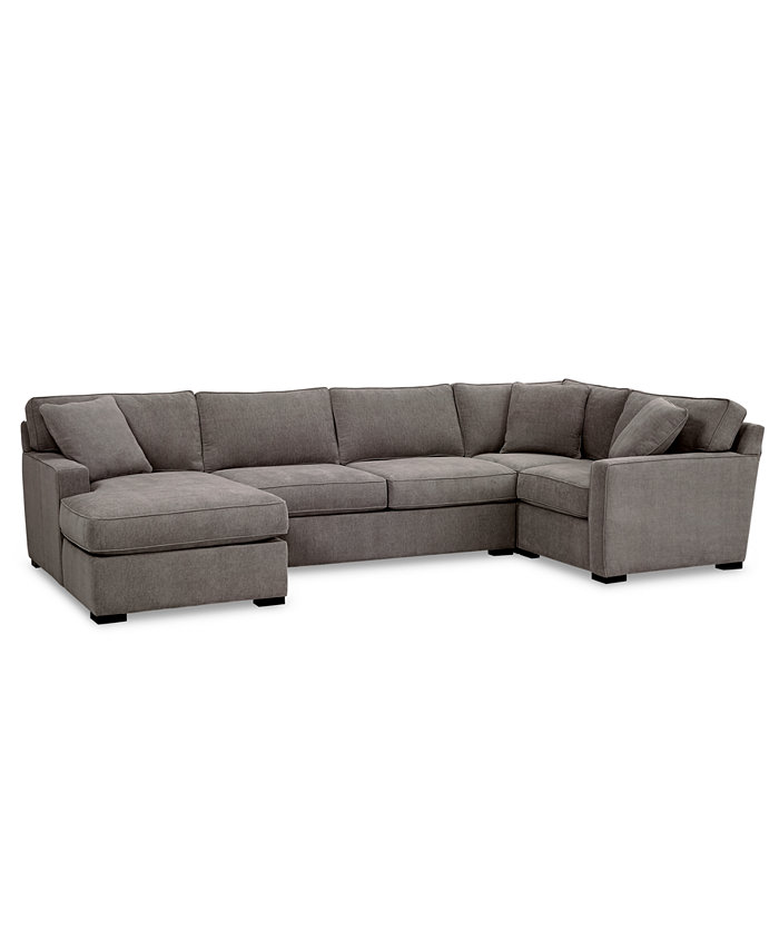 Furniture Radley 4-Pc. Fabric Chaise Sectional Sofa with Corner Piece