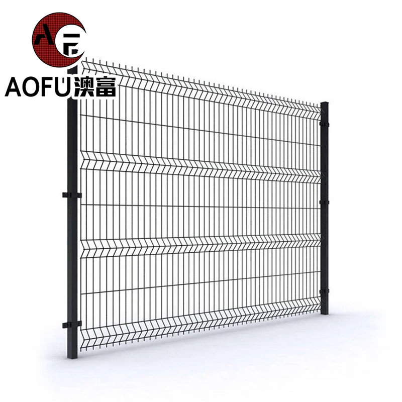 Factory Supply 3D PVC Coated Curved Galvanized Welded Wire Mesh Privacy Garden Bending Fence Panel For Sale