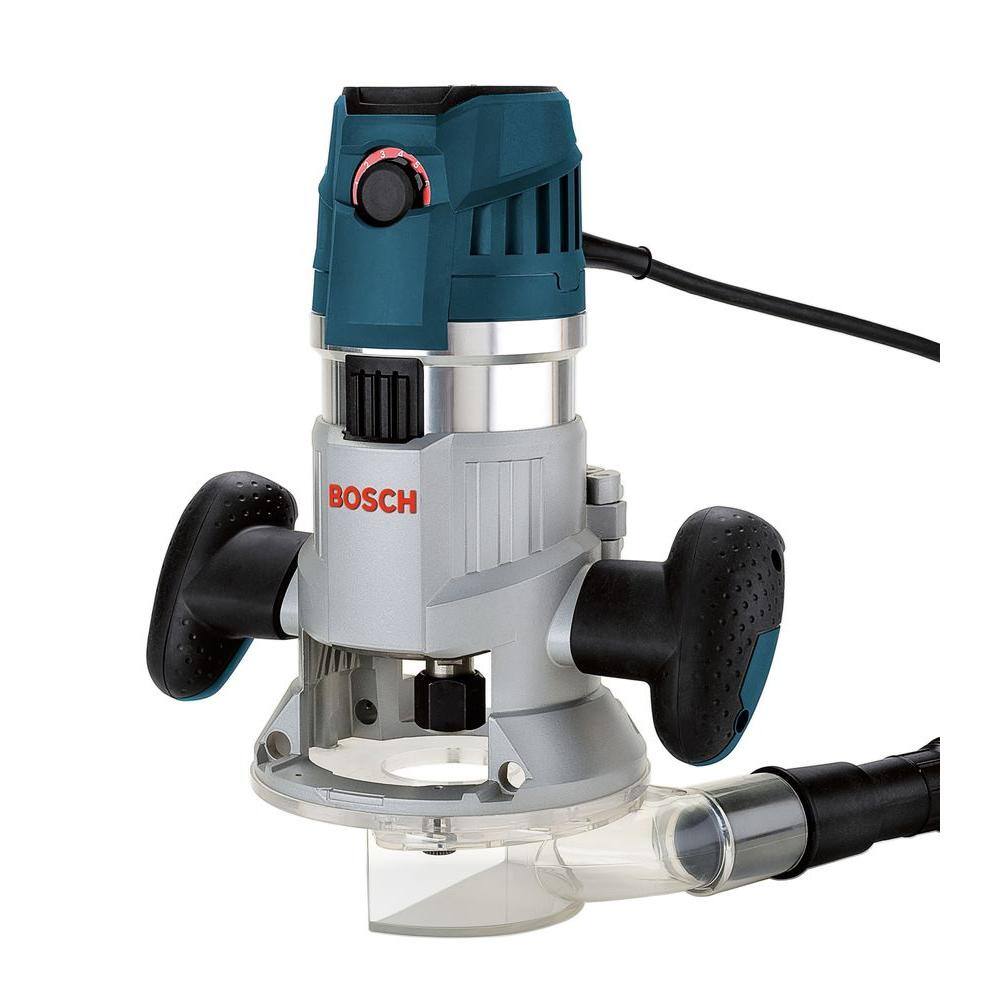 Bosch 15 Amp 3-12 in. 2.3 HP Corded Electric Variable Speed Fixed Base Router Kit with Trigger Control MRF23EVS