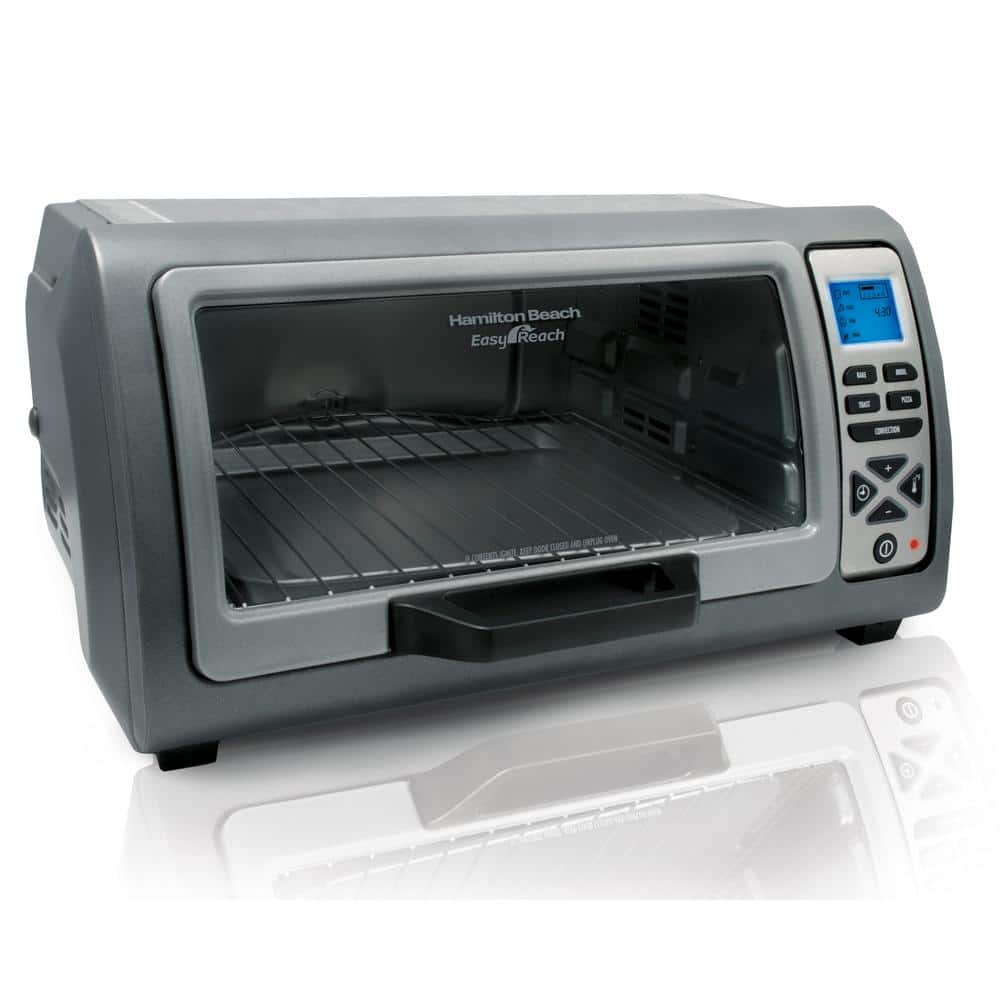 Hamilton Beach 1400-Watt 6-Slice Silver Toaster Oven 31128