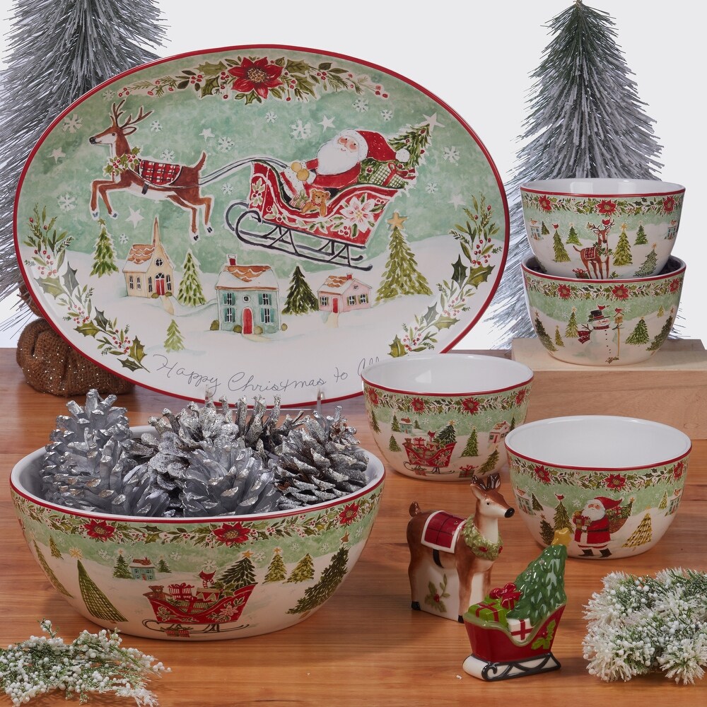 Certified International Joy of Christmas 16 Piece Dinnerware Set  Service for 4