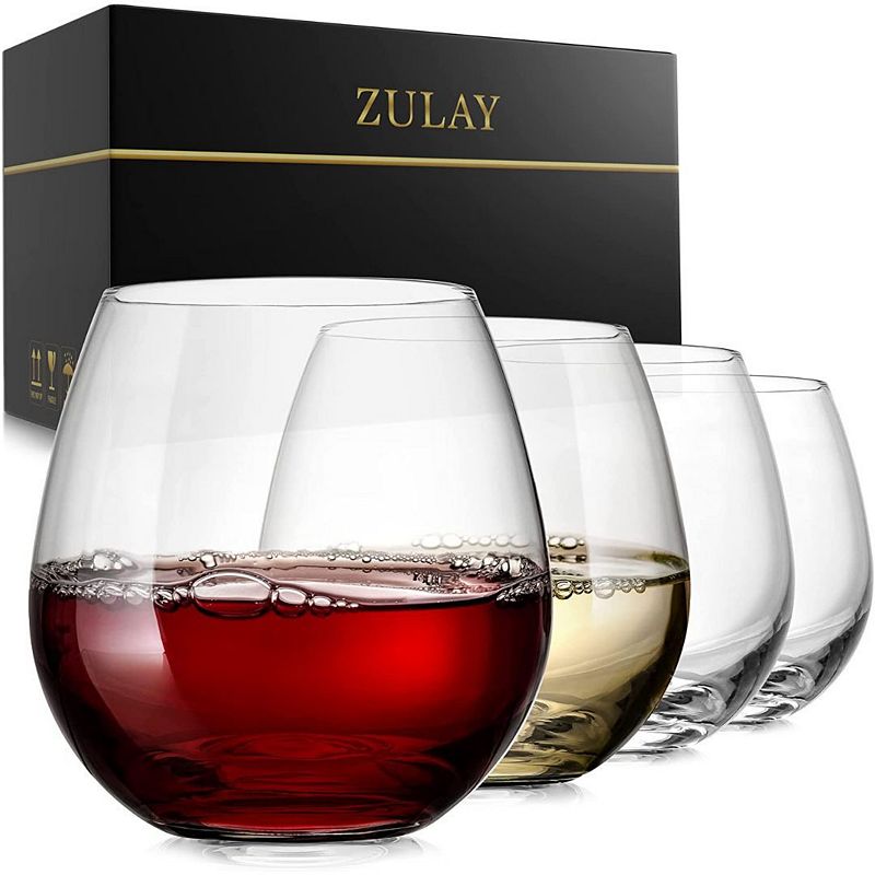 Stemless Wine Glasses Set