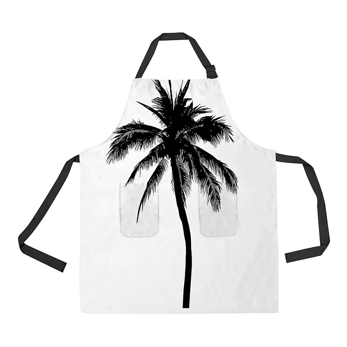 Coconut Tree Palm Tree Apron Home Kitchen Apron With Pockets