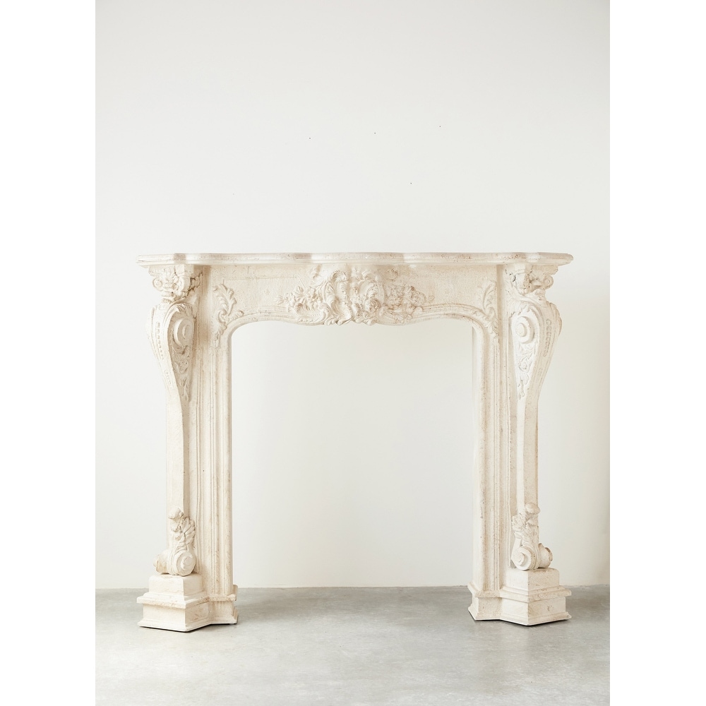 Decorative Wood Fireplace Mantel Ornate