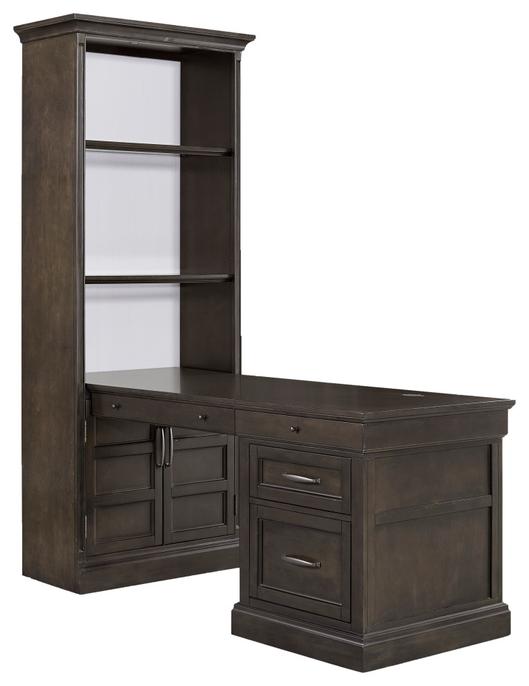 Bookcase With Peninsula Desk   Bookcases   by Parker House  Houzz