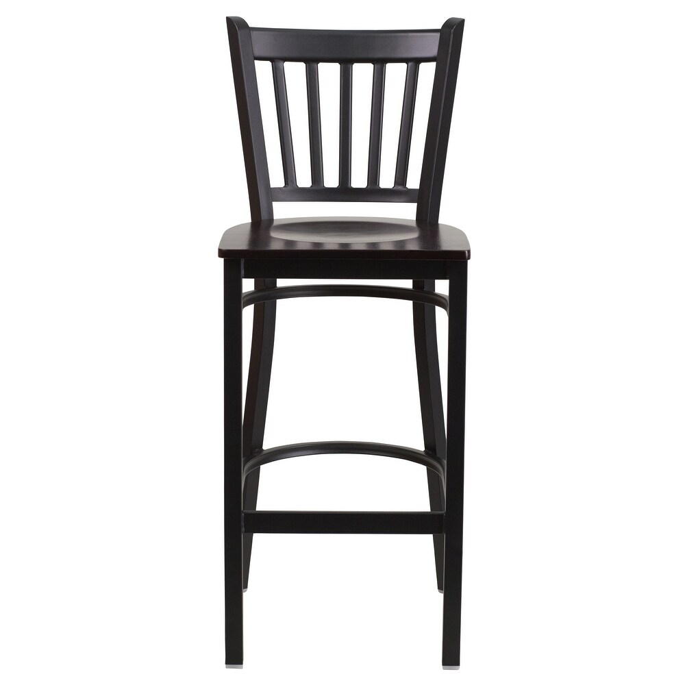 Vertical Back Metal Restaurant Barstool   16\