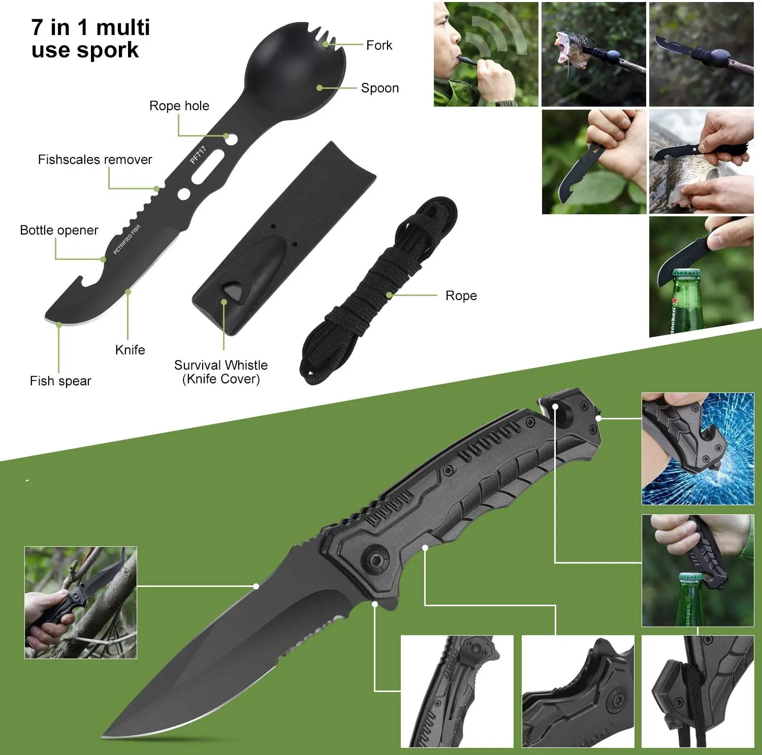 Outdoor Adventure Camping Supplies Survival Tool Multifunctional Suit Outdoor Survival Emergency Kit Camping Equipment