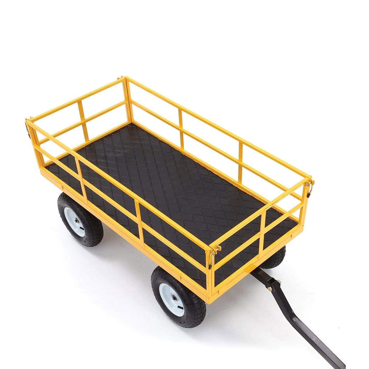 Gorilla Carts 1200 Pound Capacity Steel Utility Cart Wagon with Removable Sides