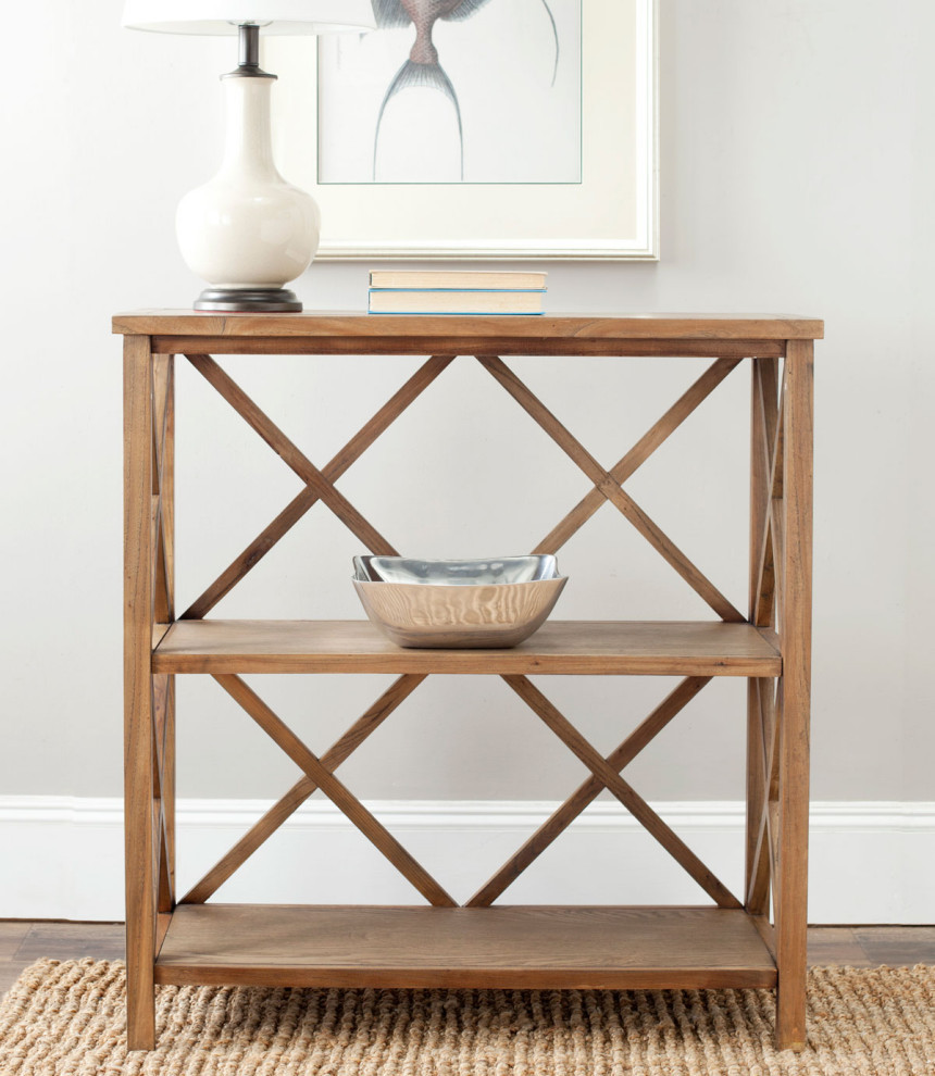 Mesha Open Bookcase Oak   Modern   Bookcases   by Virgil Stanis Design  Houzz