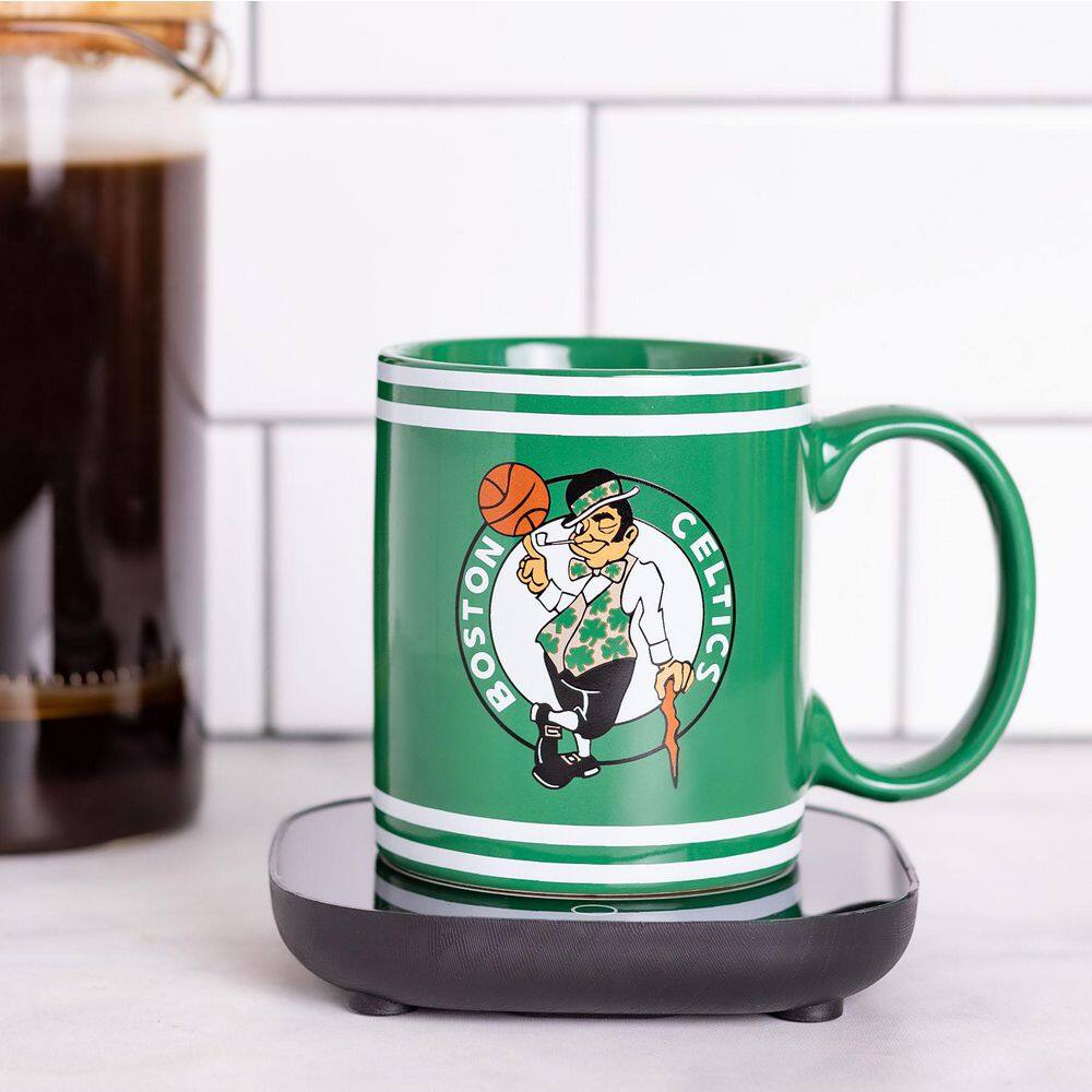 Uncanny Brands NBA Boston Celtics Single-Cup Green Coffee Mug with Warmer for Your Drip Coffee Maker MW1-NBA-CEL-LG1