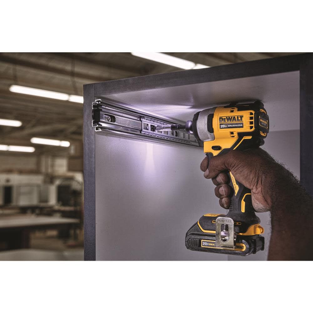 DEWALT 20V MAX* Brushless Atomic Compact 1/4in Impact Driver Kit DCF809C1 from DEWALT