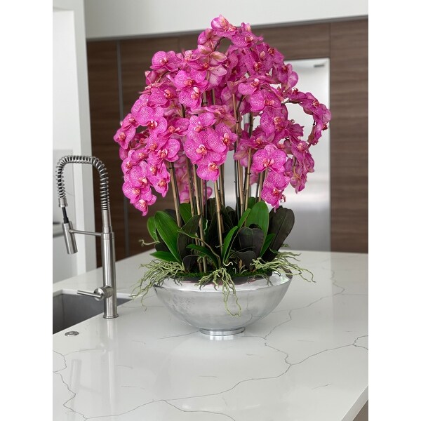 Avenue bowl with Phalaenopsis orchids